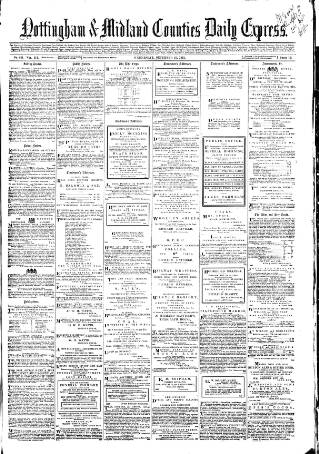 cover page of Nottingham Journal published on December 25, 1861