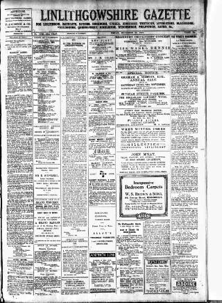 cover page of Linlithgowshire Gazette published on November 23, 1923