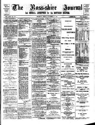 cover page of Ross-shire Journal published on November 23, 1900