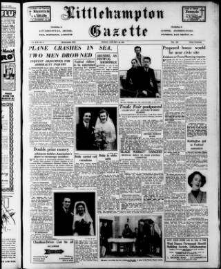 cover page of Littlehampton Gazette published on January 26, 1951