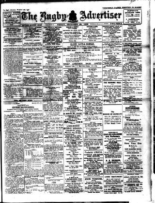 cover page of Rugby Advertiser published on December 25, 1936