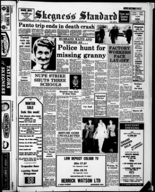 cover page of Skegness Standard published on January 26, 1979