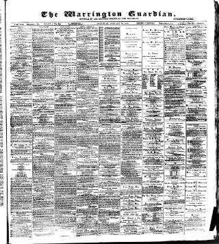 cover page of Warrington Guardian published on January 26, 1889