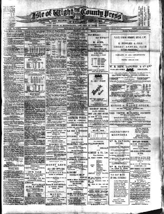 cover page of Isle of Wight County Press published on January 26, 1907