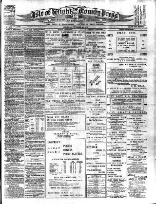 cover page of Isle of Wight County Press published on November 23, 1907