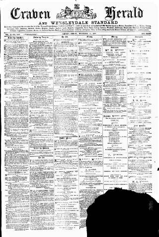 cover page of Craven Herald published on November 19, 1897