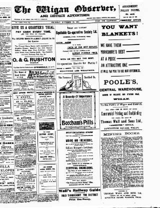 cover page of Wigan Observer and District Advertiser published on November 23, 1916