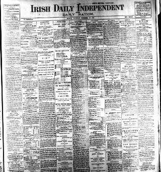 cover page of Irish Independent published on December 25, 1901