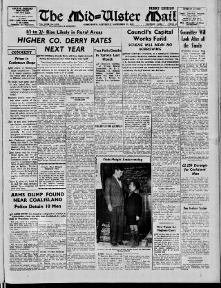 cover page of Mid-Ulster Mail published on November 23, 1957