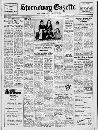 cover page of Stornoway Gazette and West Coast Advertiser published on December 25, 1976