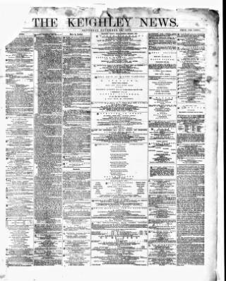 cover page of Keighley News published on November 23, 1872