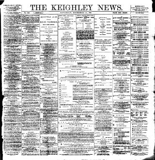 cover page of Keighley News published on December 10, 1898