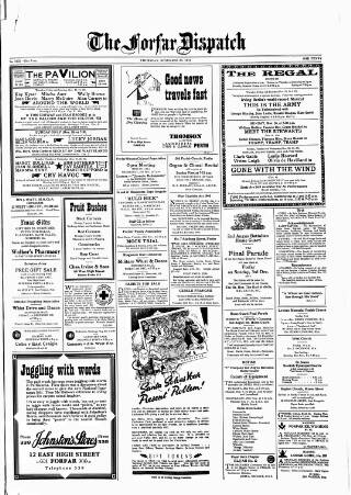 cover page of Forfar Dispatch published on November 23, 1944