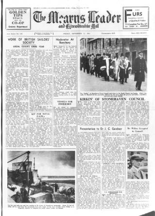 cover page of Mearns Leader published on November 23, 1945