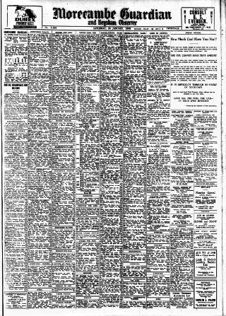 cover page of Morecambe Guardian published on January 26, 1946