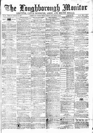 cover page of Loughborough Monitor published on January 26, 1865