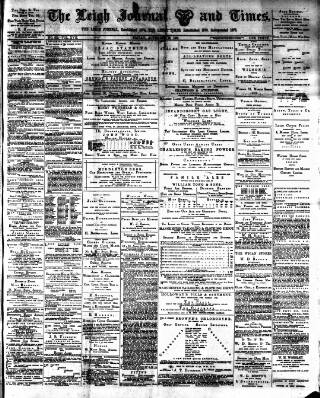 cover page of Leigh Journal and Times published on November 23, 1888