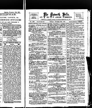 cover page of Epworth Bells, Crowle and Isle of Axholme Messenger published on November 23, 1901