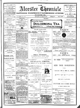 cover page of Alcester Chronicle published on January 26, 1901