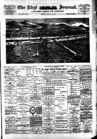 cover page of Rhyl Journal published on January 26, 1889