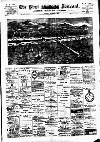 cover page of Rhyl Journal published on November 23, 1889