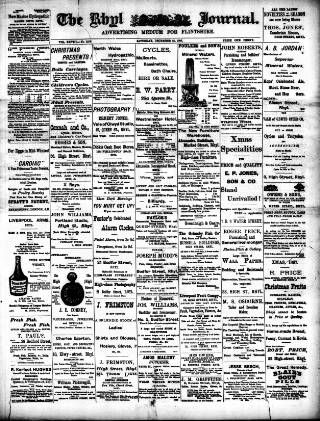 cover page of Rhyl Journal published on December 25, 1897