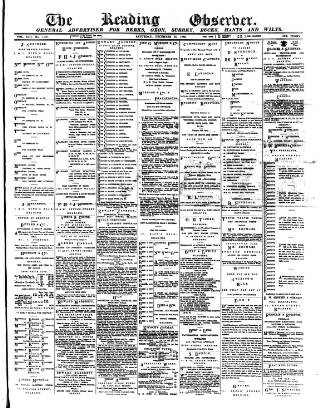 cover page of Reading Observer published on December 25, 1886