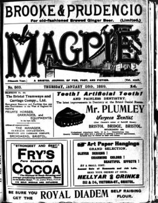 cover page of Bristol Magpie published on January 26, 1899