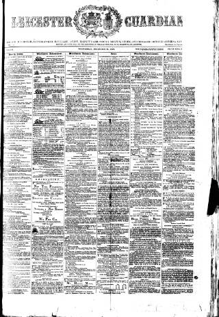 cover page of Leicester Guardian published on December 25, 1872