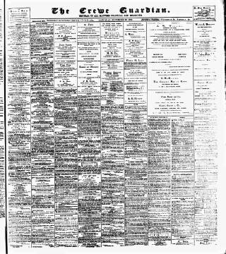 cover page of Crewe Guardian published on November 23, 1901