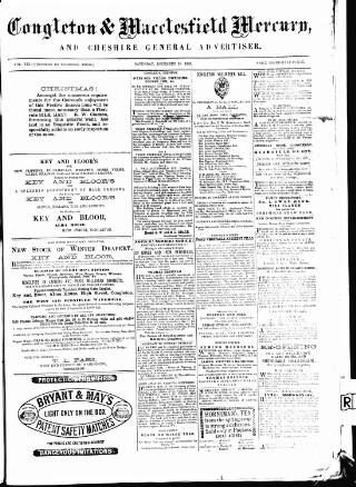 cover page of Congleton & Macclesfield Mercury published on December 25, 1869