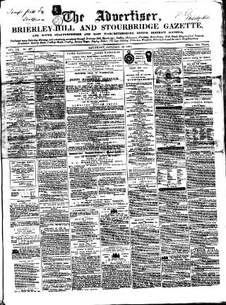 cover page of County Advertiser & Herald for Staffordshire and Worcestershire published on January 26, 1861