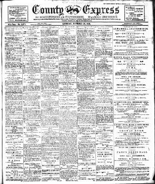 cover page of County Express published on November 23, 1912