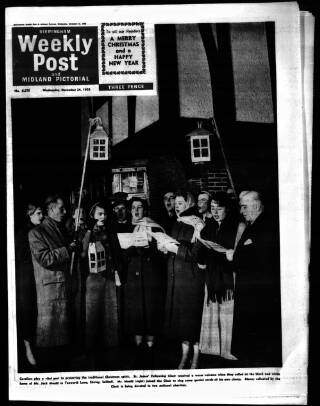 cover page of Birmingham Weekly Post published on December 26, 1958