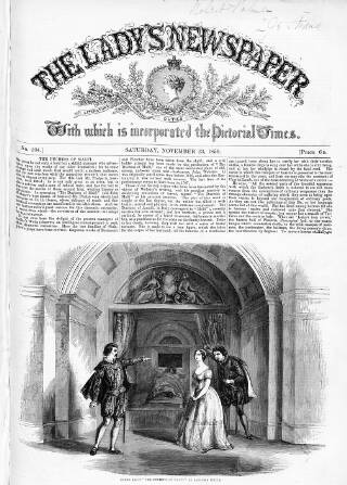 cover page of Lady's Newspaper and Pictorial Times published on November 23, 1850