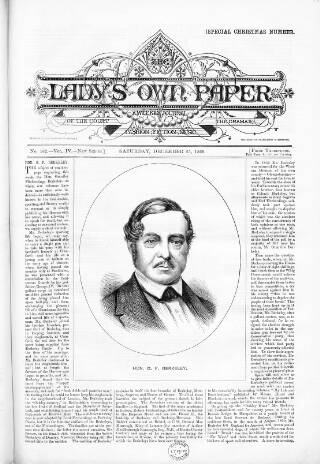 cover page of Lady's Own Paper published on December 25, 1869