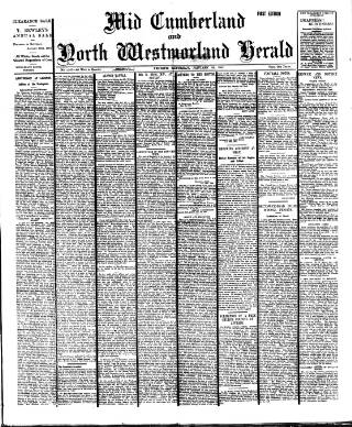 cover page of Cumberland & Westmorland Herald published on January 26, 1901