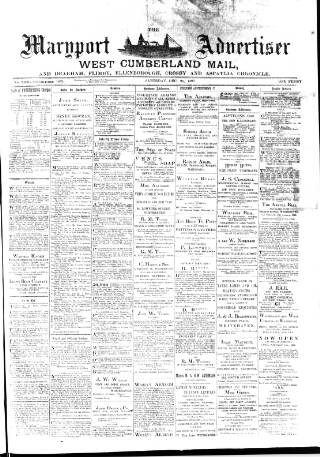 cover page of Maryport Advertiser published on December 25, 1897