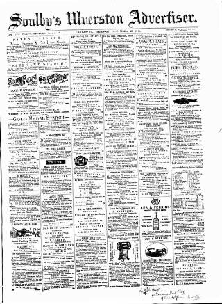 cover page of Soulby's Ulverston Advertiser and General Intelligencer published on November 23, 1871