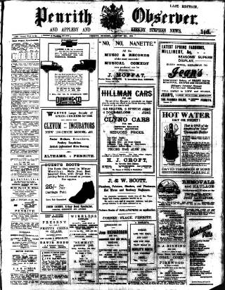 cover page of Penrith Observer published on January 26, 1926