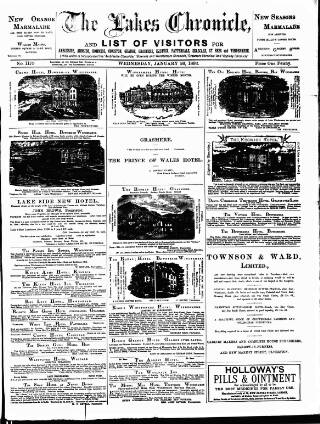 cover page of Lakes Chronicle and Reporter published on January 26, 1898