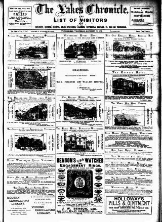 cover page of Lakes Chronicle and Reporter published on December 25, 1901