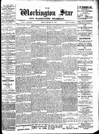 cover page of Workington Star published on January 26, 1894