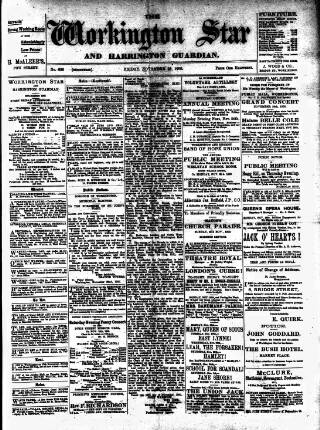 cover page of Workington Star published on November 23, 1900