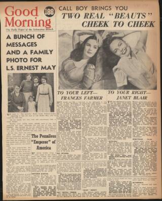 cover page of Good Morning published on November 23, 1943