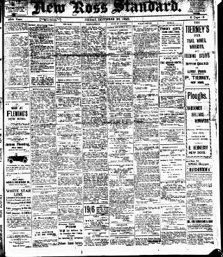 cover page of New Ross Standard published on December 25, 1925