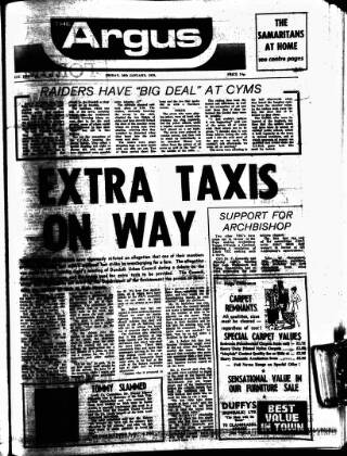 cover page of Drogheda Argus and Leinster Journal published on January 26, 1979