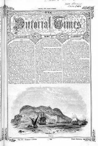 cover page of Pictorial Times published on November 23, 1844