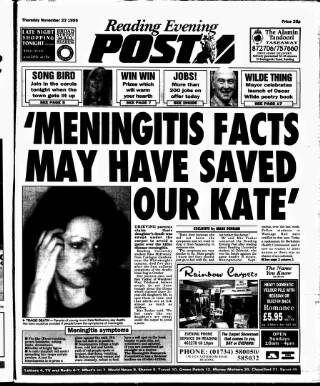 cover page of Reading Evening Post published on November 23, 1995