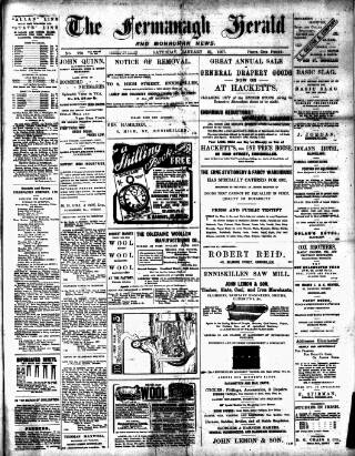 cover page of Fermanagh Herald published on January 26, 1907